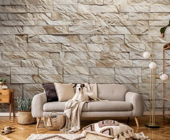 Fototapete: Akmens flīžu siena